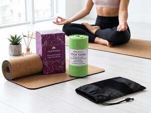 Angel Beauty Microfiber Thickness Yoga Towel Green